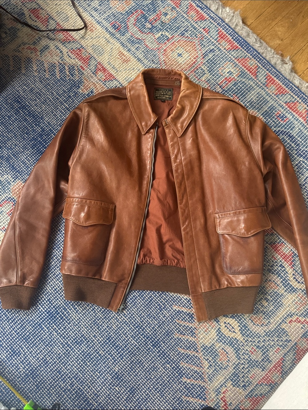 Vintage Leather A-2 Bomber jacket